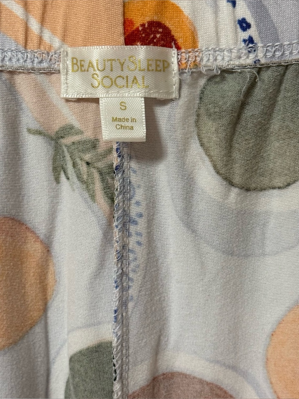 Beauty Sleep Social Pajama Set Womens Breakfast Coffee Croissant Billie Small - Picture 16 of 16